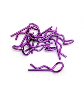 Body clips 1/8 Purple - 10 u.