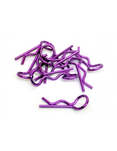 Body clips 1/8 Purple - 10 u.