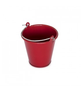 red metal bucket