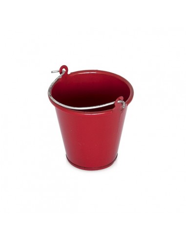 red metal bucket