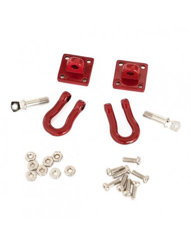 Towing shackle with plates