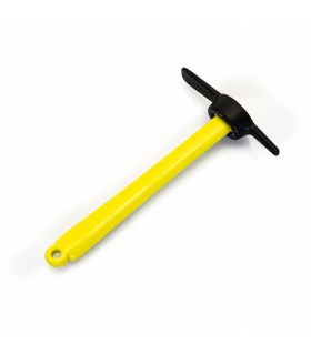 yellow metal pickaxe
