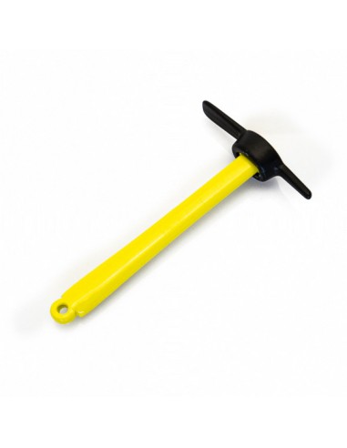 yellow metal pickaxe