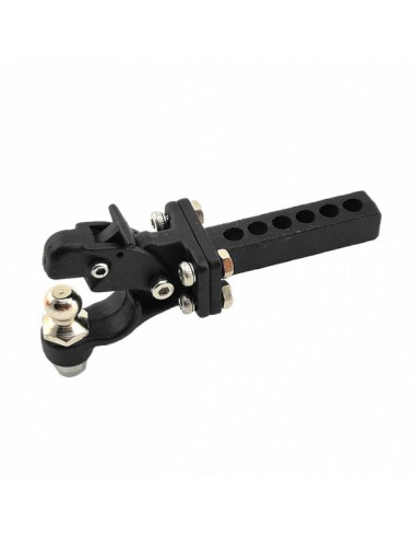 Black aluminum tow hook and ball