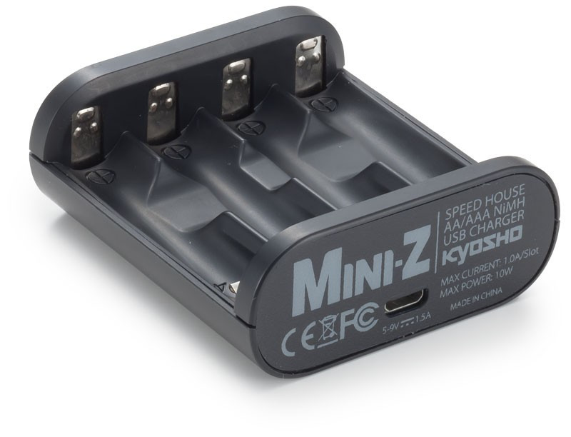 COMBO Speed House Mini-Z (71998B + 71999)(cargador + 4 baterías)