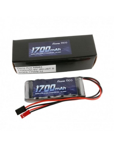 Batería Rx NiMh 6.0V-1700Mah (Dual...