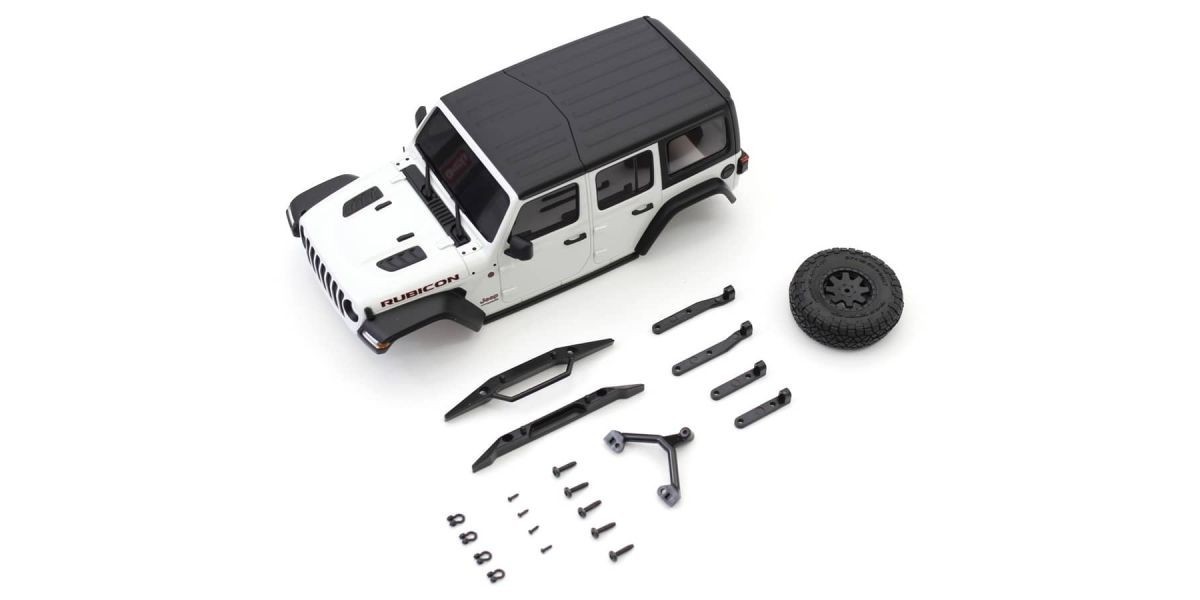 Carrocería Jeep Wrangler Rubicon Mini-Z 4X4 MX01 Blanco