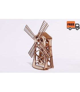 3D Wooden Puzzle - Mill