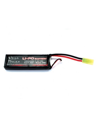 Lipo battery 1500 mAh 2S 7.4v Mini...